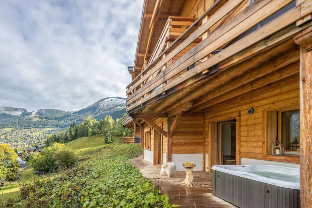 Chalet 1100 - Bo Immobilier Chatel - A Mi-Chemin Du Centre Et Du Linga - Jacuzzi Sauna Et Cheminee ภายนอก รูปภาพ