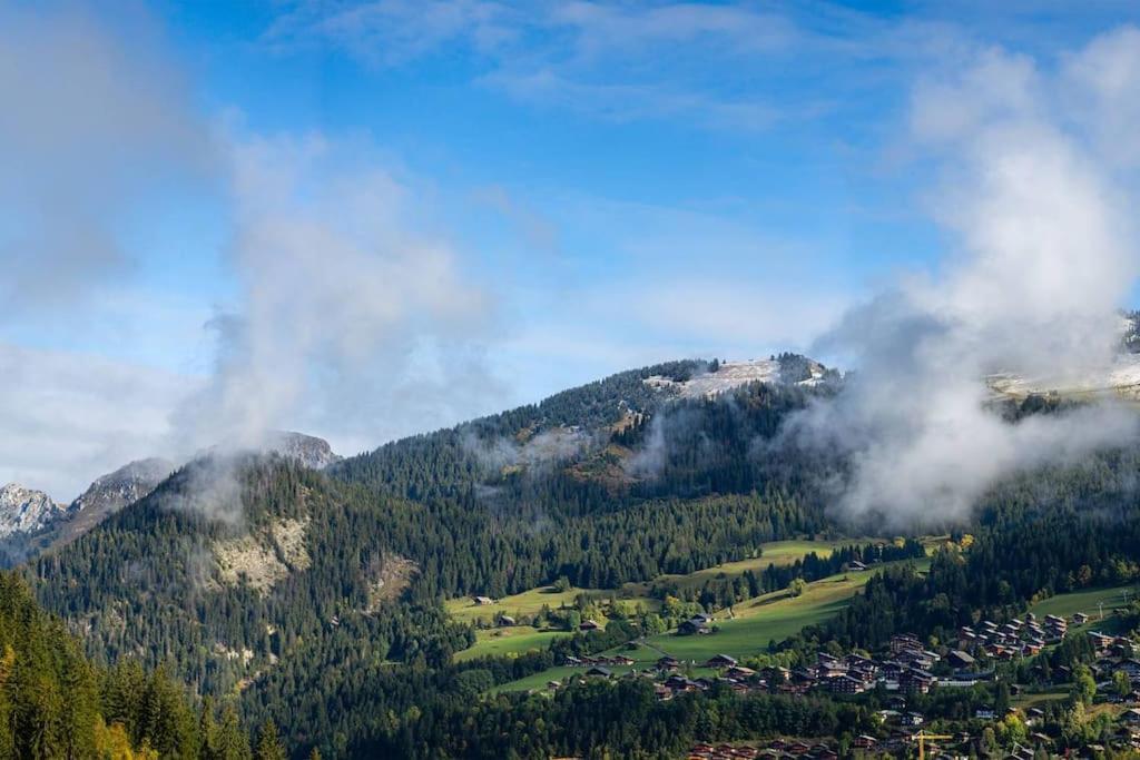 Chalet 1100 - Bo Immobilier Chatel - A Mi-Chemin Du Centre Et Du Linga - Jacuzzi Sauna Et Cheminee ภายนอก รูปภาพ