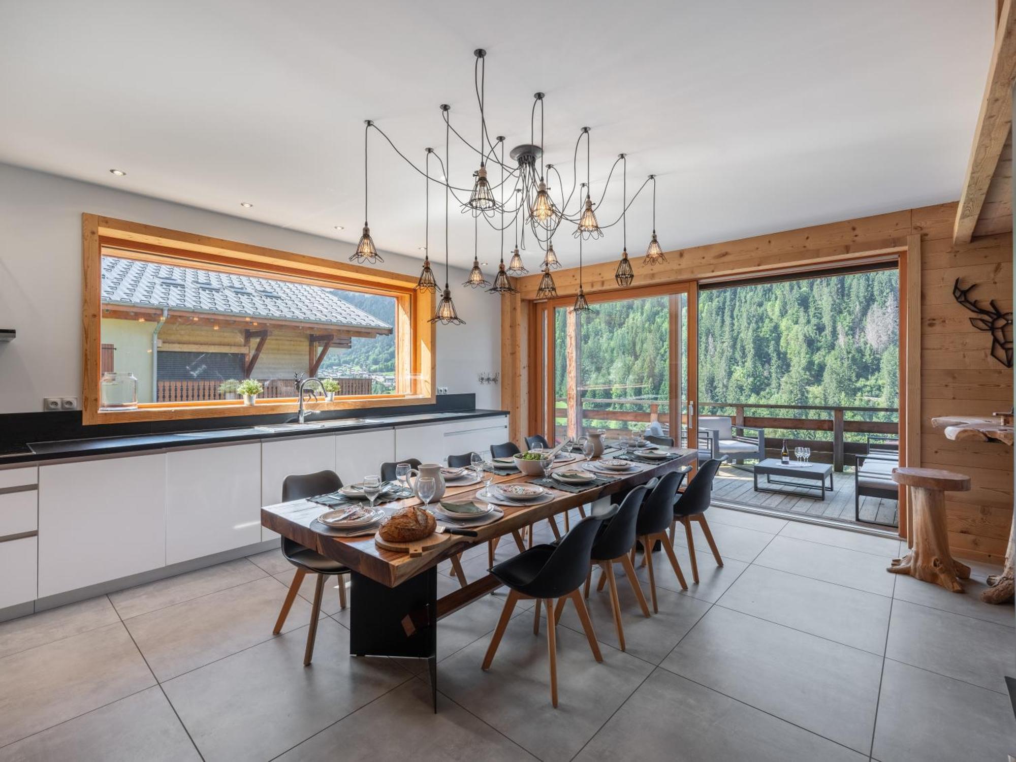 Chalet 1100 - Bo Immobilier Chatel - A Mi-Chemin Du Centre Et Du Linga - Jacuzzi Sauna Et Cheminee ภายนอก รูปภาพ
