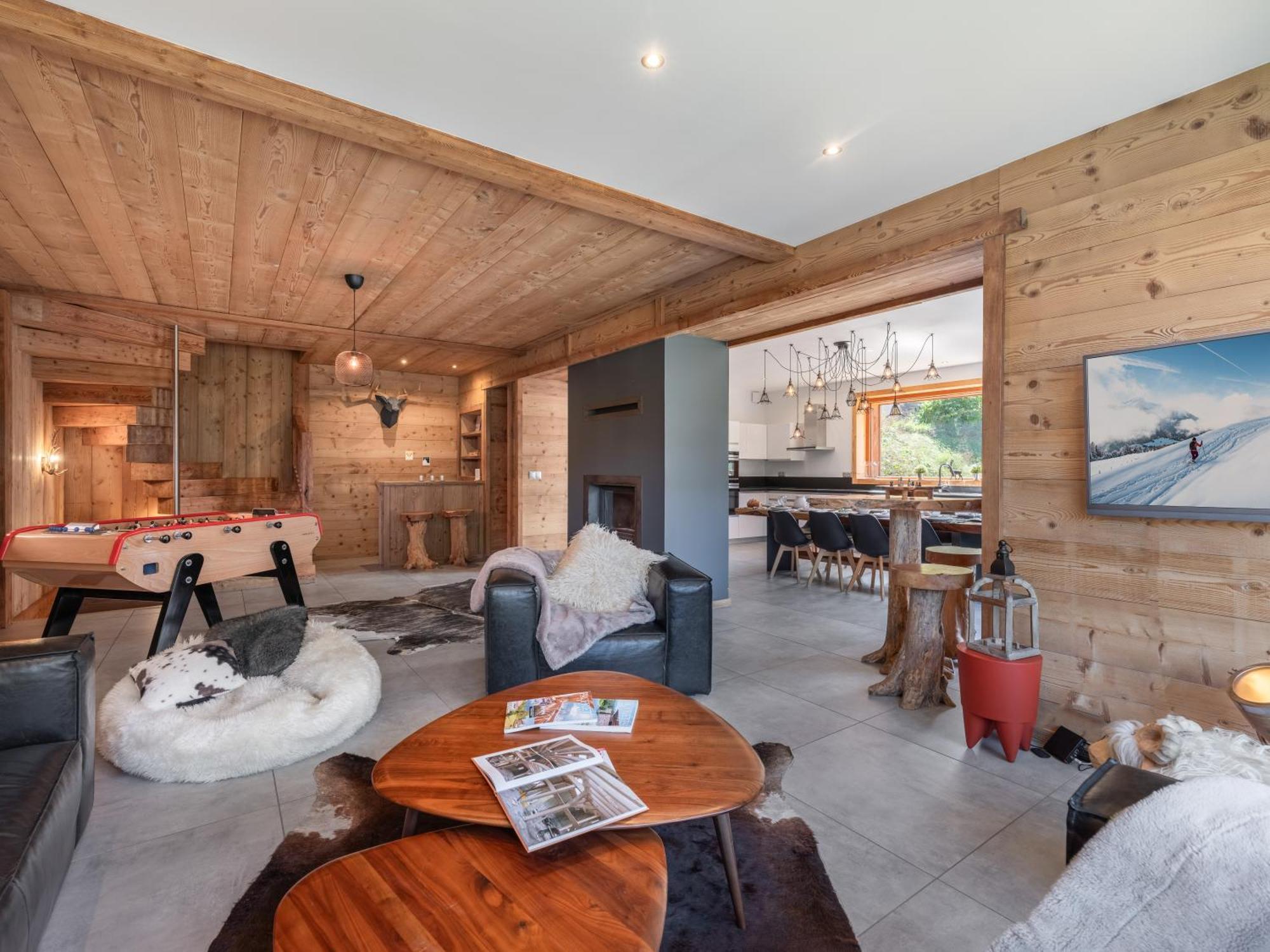 Chalet 1100 - Bo Immobilier Chatel - A Mi-Chemin Du Centre Et Du Linga - Jacuzzi Sauna Et Cheminee ภายนอก รูปภาพ