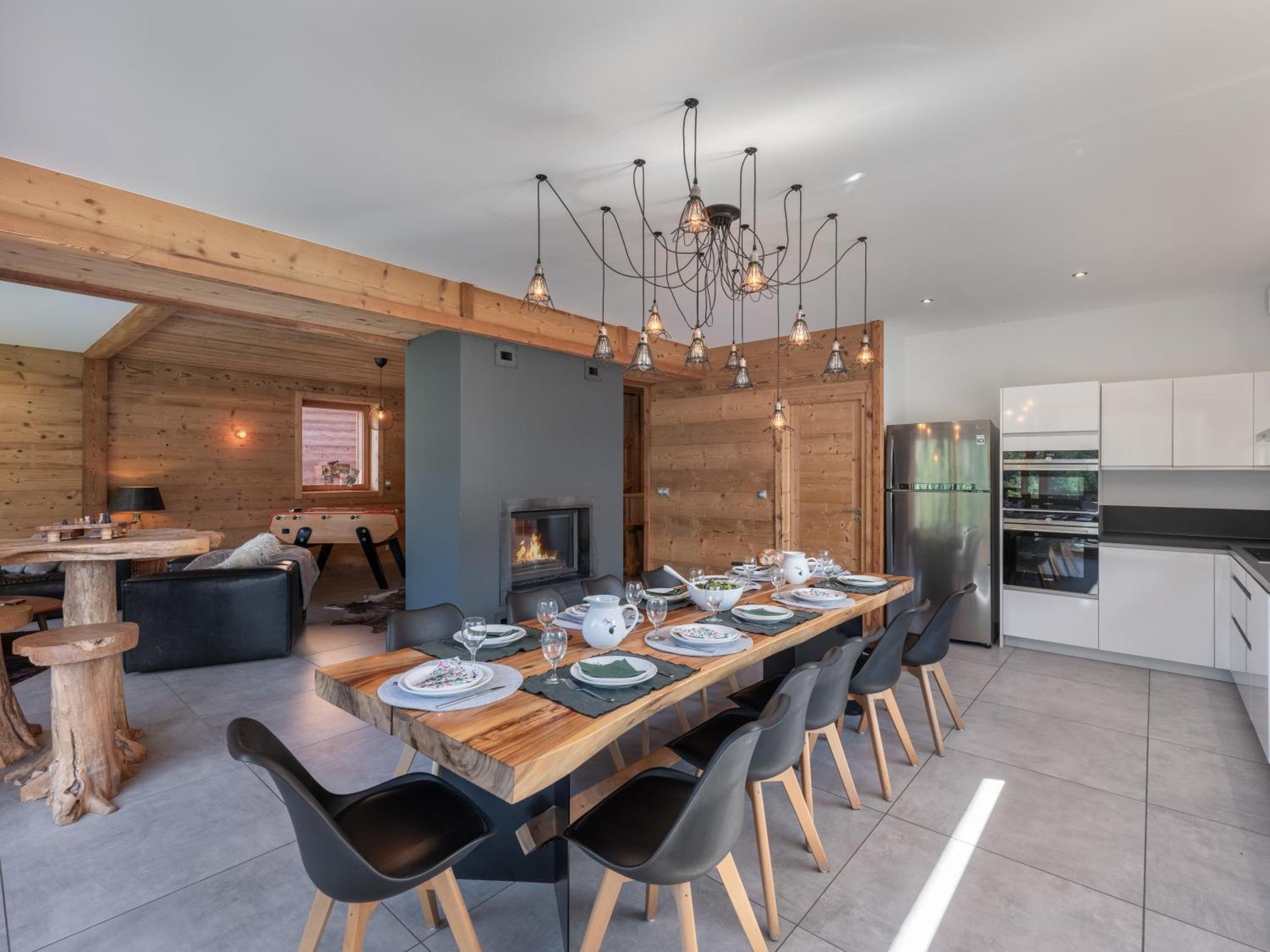 Chalet 1100 - Bo Immobilier Chatel - A Mi-Chemin Du Centre Et Du Linga - Jacuzzi Sauna Et Cheminee ภายนอก รูปภาพ