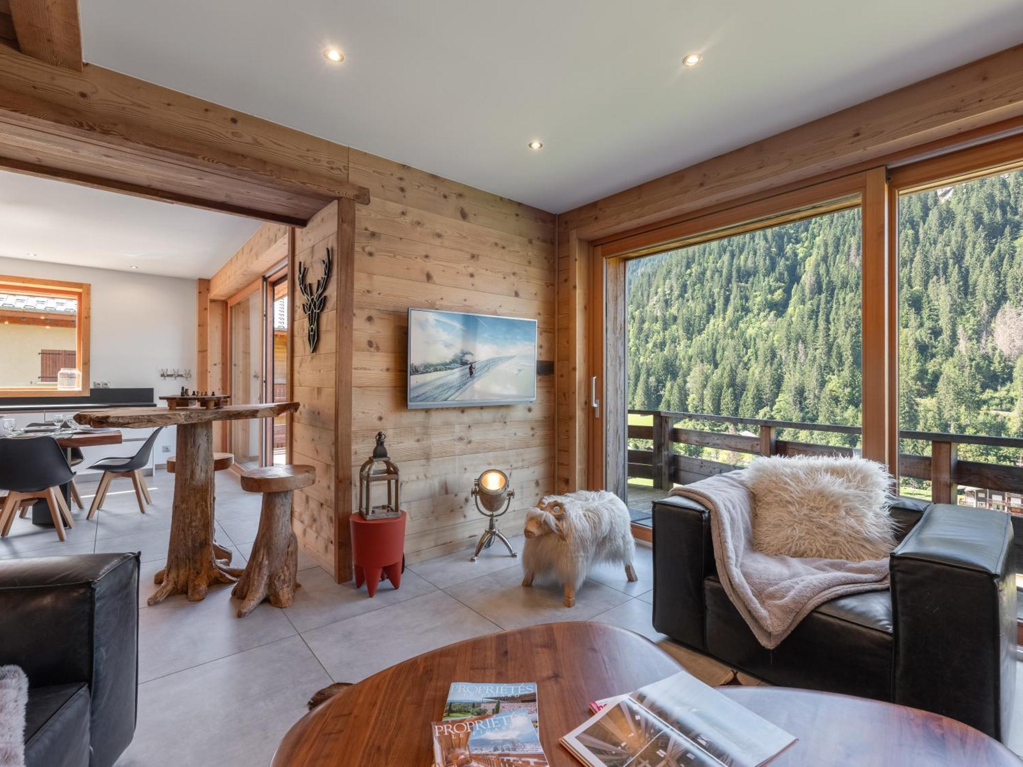 Chalet 1100 - Bo Immobilier Chatel - A Mi-Chemin Du Centre Et Du Linga - Jacuzzi Sauna Et Cheminee ภายนอก รูปภาพ