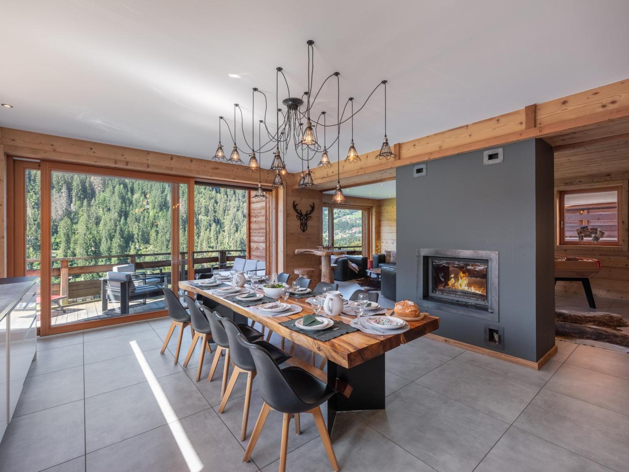 Chalet 1100 - Bo Immobilier Chatel - A Mi-Chemin Du Centre Et Du Linga - Jacuzzi Sauna Et Cheminee ภายนอก รูปภาพ